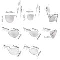 Durable 304 Stainless Steel Mesh Strainer Spoon Cooking Utensils Silver Hot Pot Strainer Korean Noodles Scoop Long Handle Sieve Food Colander Kitchen Supplies. 
