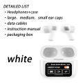 INNOVAT® A9 pro Touch Screen ANC Wireless Headset TWS Noise Cancelling Earbud Bluetooth Headphone 5.3 Support APP Long Battery life. 