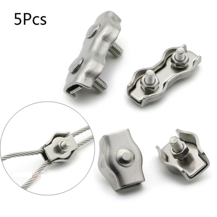 Wire Rope Caliber 5Pcs Hardware 1/2-Post Fixing Tool Egg Shape Rope Simple Grip Rigging ...