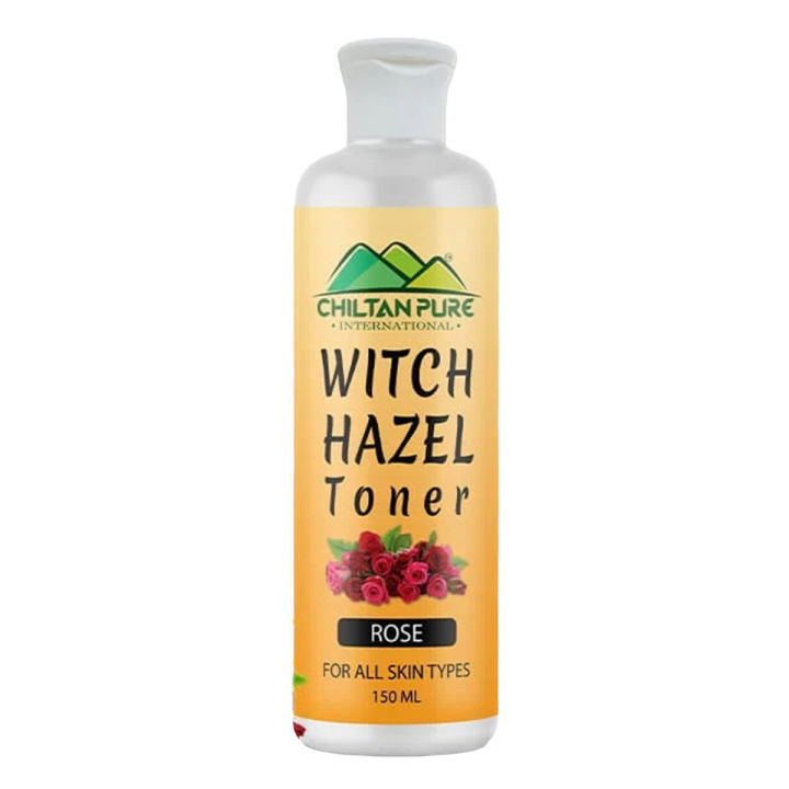 Rose Witch Hazel Toner – Formulated with Rose Water, Helps in Shrink Pores, Soothe Puffy Eyes & Improves Skin Tone