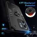 Infinix Hot 50i / Smart 9 premium Case Luxury Shock-Proof Armor With Car Ring Stand Cover. 