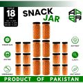 18 Jar Complete Set Kitchen Canister / Candy Jar/ Snack Jar / Spice Jar / Grocery Jar / Masala Storage Jar For Kitchen set 250ml / 500ml / 1000ml. 