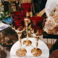 3 piece  candle stand set made with high quality glass. 