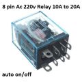 8 pin AC 220v relay for auto on/off | Original 220v 8 pin AC coil Relay 10 Ampere.. 