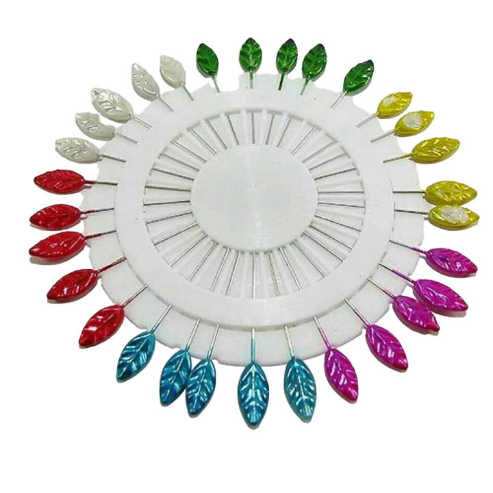 New Hijab Pins Leaf Shape Pins Muslim For Women Safety Scarf Pins Hijab Pins Mixed Color