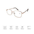Presbyopia Glasses Magnifying Reading Glasses Square Frame Glasses Metal Frame Glasses Real Glass Lens Glasses. 
