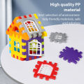 Simulation Modeling House Building Blocks Assembled Toys Kindergarten Early Education Educational Toys Square Building Blocks. 