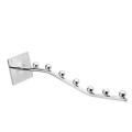 Multi functional Wall Mount Iron Rod With 7 Balls In Chrome, Space Saver Hanger For Clothes, Home And Wardrobe Accessories. 