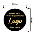 9x9x6 Premium Cake Box (Pack of 10 Boxes) with customized stickers 2x2 inch. 