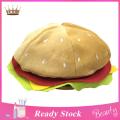 Trendygirl Ladies Hamburger Hat Stretchy Adults Universal Cheeseburger Shaped Cap. 