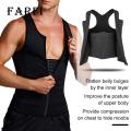 Men Corset Vest Men's Slimming Body Shaper Vest with Zipper Tummy Control Shapewear Top for A Sleek Look Slimming Vest. 