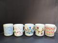 Marble Mugs - Set of 6 Pieces - Printed. 