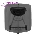 Yinhsly Uv-resistant Grill Cover Waterproof Round Bbq Grill Cover Dustproof Drawstring Design Double Stitching Anti-penetration Coating Ideal. 