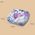 Small Tin Box with Lid Small Items Container Household Metal Hinged Tin Box. 