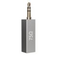 JCALLY ZU2 Stereo Earphone Audio Impedance Adapter Plug 3.5mm to 3.5mm Noise Reduction for HiFi Player/Earphone/AMP. 