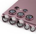 Samsung Galaxy S22 Ultra Camera Lens Protector, 9H Tempered Glass Camera Cover Screen Protector Metal Individual Ring for S22 Ultra 5G 2022 Release (Burgundy). 