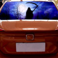 Night Devil Moon for Truck Suv Pickup 3D Rear Windshield Decal Sticker Decor Rear Window Glass Poster 57X18 Inch. 