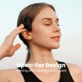 Bone Conduction Mu6 Ring Open Ear Air Conduction Headphones, Wireless Bluetooth Headphones with Microphone, Sweat Resistant Sports Headphones, 10+ Hours Playtime Headset for Music/Gaming//Running/Working. 