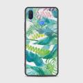 Huawei Nova 3 Cover - SkinLee HQ Infinity Glass Case (Soft) - Retro Palm Leaves - SKINLEE-640-1-840-201. 