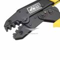 HS-03B wire crimping pliers capacity 1.5-6mm2 15-10AWG for non-insulated tabs and receptacles self-adjusting hand tools set. 