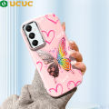 UCUC for Samsung A05S Back Cover Rainbow Butterfly Luxury Plating Lens Soft Candy Phone Case. 