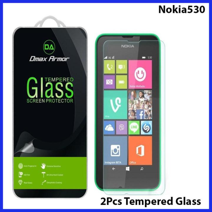 Nokia Lumia 530 High-Quality Polish Screen Tempered Glass Protector Ultimate Clarity For Nokia Lumia 530 - 2Pcs