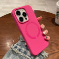 CrashStar MagSafe Silicone Soft Shockproof Phone Case For iPhone 15 14 Pro Max Plus 13 12 11 Pro Max Wireless Charging Phone Casing Solid Color Skin-friendly Anti-drop Protective Phone Cover Shell. 