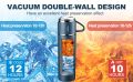 Vacuum Flask Set with 3 Cups Combo  500ml/16.9oz Vacuum Insulated Bottle with Cup Top Grade Stainless Steel Double Wall Insulated Thermos Travel Flask Bottle for Tea / Coffee / Water to keep Hot & Cold Up to 12 Hours suitable for Indoor or Outdoor Use. 
