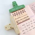RHS Online Macaron Cute Plastic Magnetic Binder Clip Book Paper Clip Ticket Bill Clips Stationery Office Supplies. 