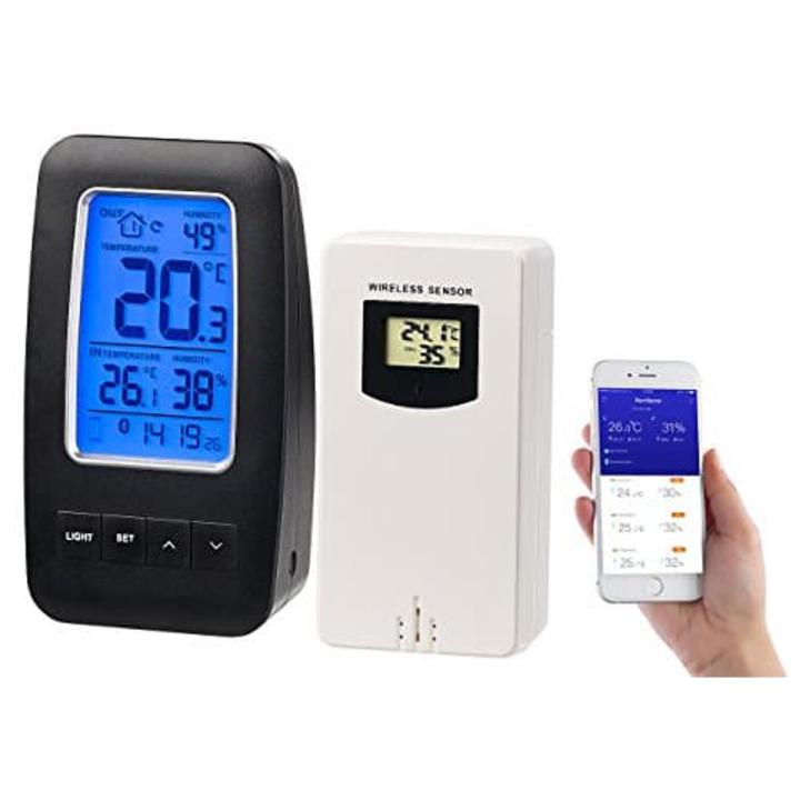 infactory datalogger Thermometer with Apps: Wireless Outdoor Sensor for FWS-330.bt, IPX4, 60 m Range (Wireless Thermometer/Hygrometer)