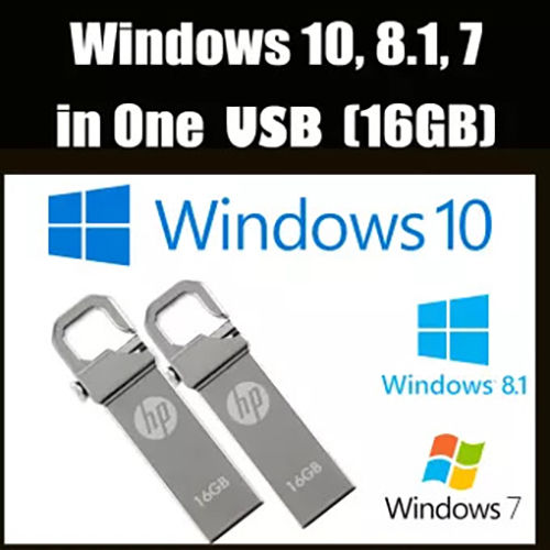 Bootable Windows 7/8.1/10 - 3 in 1 - 16GB USB - 10 Months Warranty ...
