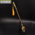 DL anime peripheral 30cm 22cm Sea King fork trident three piece set alloy metal. 