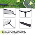 2-Player Carbon Graphite Badminton Racket Set, Pair of Badminton Rackets for adults, Badminton Racket Set. 