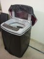 Waterproof Washing Machine Cover for Top Loader Automatic Washer, 7-15 kg, Small 21x21x35, Medium 23x23x37, Large 26x26x38 Black by Home Essentials. 