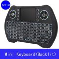 MT10 English Mini Wireless Keyboard 2.4G Backlit Touchpad Air Mouse Support Android for Android Smart TV Box. 
