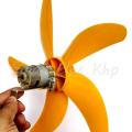 12" inch -12 Volt DC Motor DIY 5 Wings Fan. 