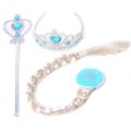 Frozen Ena Elsa Wig & Taj Set For Kids Girls. 