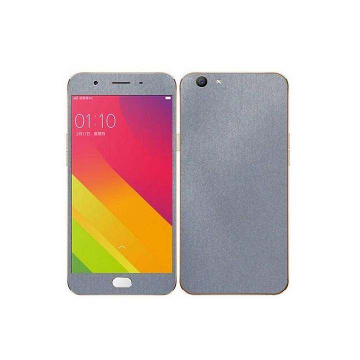 Oppo F1s  Grey Brushed Metal Texture Mobile Skin
