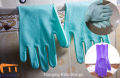 Silicone Dishwashing Gloves, Magic Dishwashing Gloves with Scrubber, Cleaning Brush Scrubber Gloves Heat Resistant Pair for Cleaning of Kitchen, Dishes, Vegetables and Fruits.. 