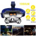 Led Five Head Headlight Strong Light Super Bright Headlamp USB Rechargeable Fishing Lamp Long Range Head Mounted Mine Flashlight. 