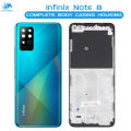 Infinix Note 8 Housing Middle Frame With Side Button and Camera Lens Complete Body Casing Replacement For Note 8 - Green. 