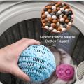 【FUN LIVE】 Rising Star Multifunction Reusable Large Washing Ball Fragrant Ceramic Particles Cleaning Magic Anti-Winding Clothes Cleaning Ball. 