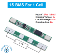 1S 2A 3.7V Lithium Battery Charger Protection Board BMS Module for 1 pcs 18650 Li-ion Battery Cell Charging 3.7V 4.2V. 