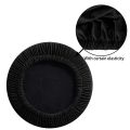 8 Pack Round Bar Stool Covers - Super Soft and Washable Elastic Stool Cushion Slipcover for Bar 12-14 Inch Chair-Black. 