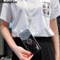 Casinglee for Galaxy A51 case Shiny Ring Glitter Soft Transparent Holder Stand Back cover with String for Samsung Galaxy A51 Phone cases cover Stars Moon Girls. 
