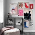 David Shrigley Rabbit Cat Biscuit Train Wall Art Prints Canvas Painting Nordic Poster Wall Pictures For Living Room Decor. 
