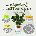 Self-absorbent Plant Pot High-transparent Base Double-layered Cotton Rope Absorbing Pot. 