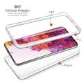 360° Full Body Double case for Samsung S20 FE Transparent soft TPU Silicone cover for Samsung s 20 s20fe protector phone cover. 