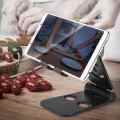 Universal Mobile Phone Table Folding Stand - L301 Folding Large Mobile Phone Stand - adjustable Stand Tablet Stand Desk Cell Phone Holder - Black. 