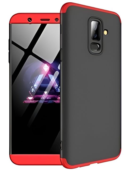 Samsung A6 PLUS 360 GKK Shockproof 3-in-1 Case, Slim Matte All-Around Protection